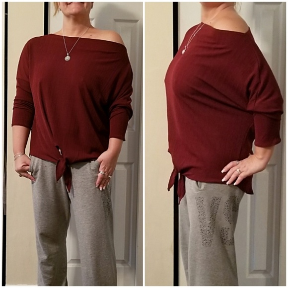 Neck Rib Knit Sweater - Picture 4 of 5